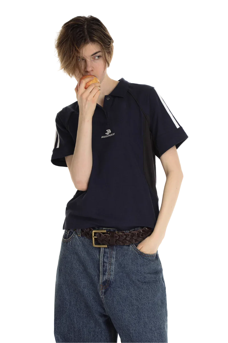 MasonPrince Knitted Sports Polo Tee
