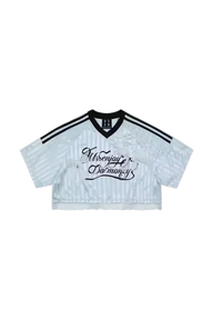 MEDM SS25 Lace Crop Jersey Tee