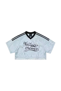 MEDM SS25 Lace Crop Jersey Tee