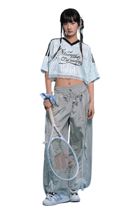 MEDM SS25 Lace Crop Jersey Tee