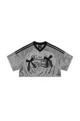 MEDM SS25 Lace Crop Jersey Tee