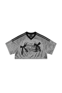 MEDM SS25 Lace Crop Jersey Tee