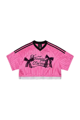 MEDM SS25 Lace Crop Jersey Tee