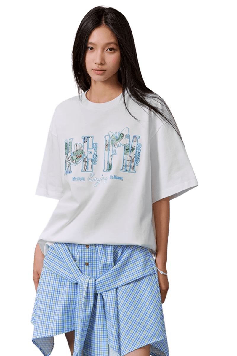MEDM SS25 Lace Patch Butterfly Tee