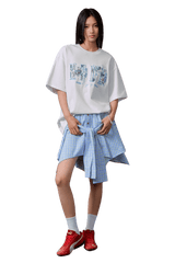 MEDM SS25 Lace Patch Butterfly Tee