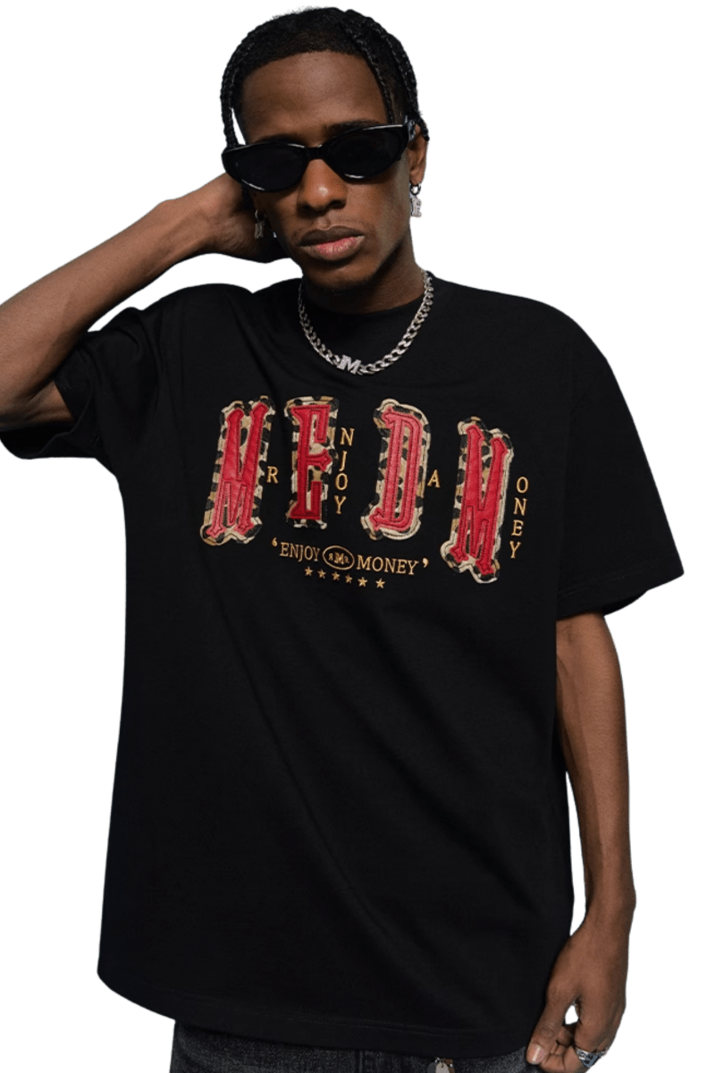 MEDM SS25 Leopard Highlight Logo Tee