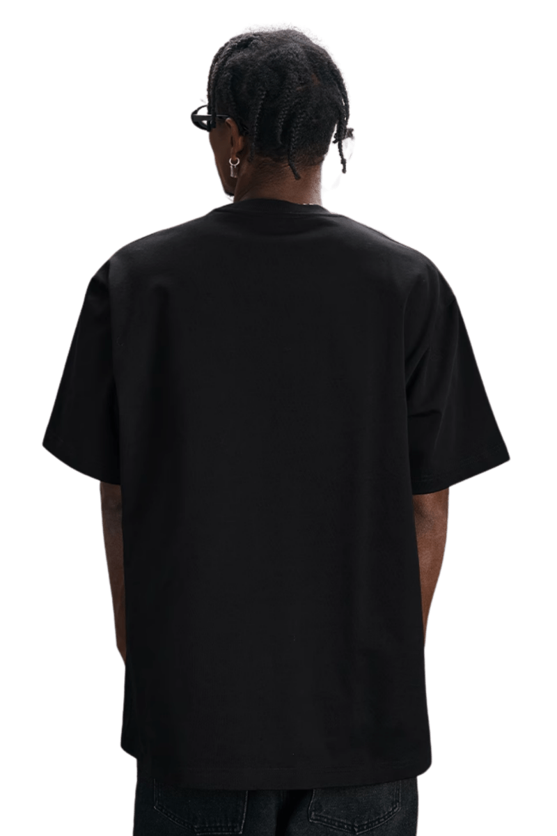 MEDM SS25 Lip Print Patch Beaded Tee