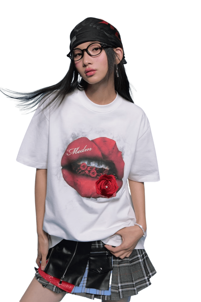 MEDM SS25 Lips Rose Tee