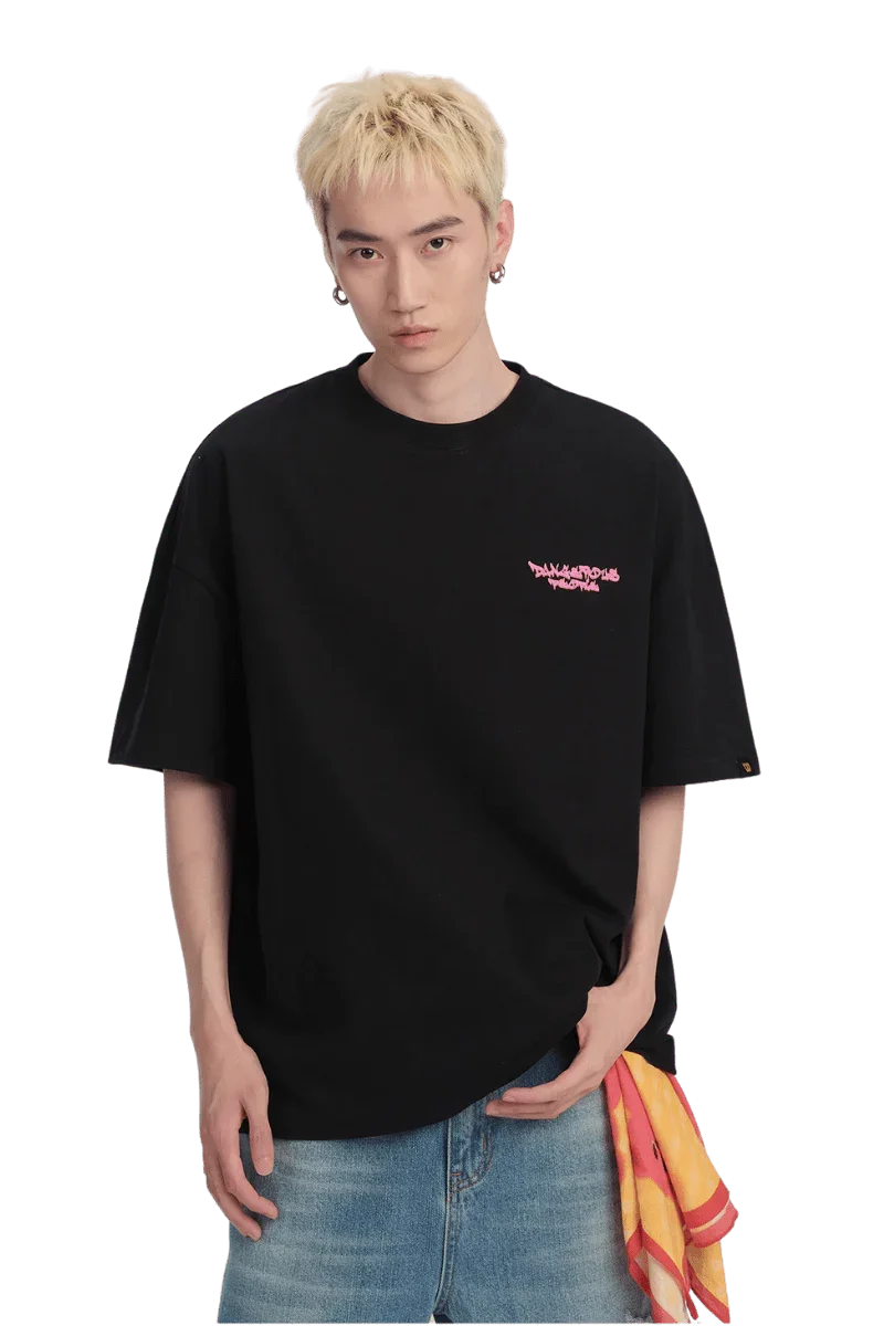 Dangerous People Little Devil Flamed Tee - ShaLaoBan