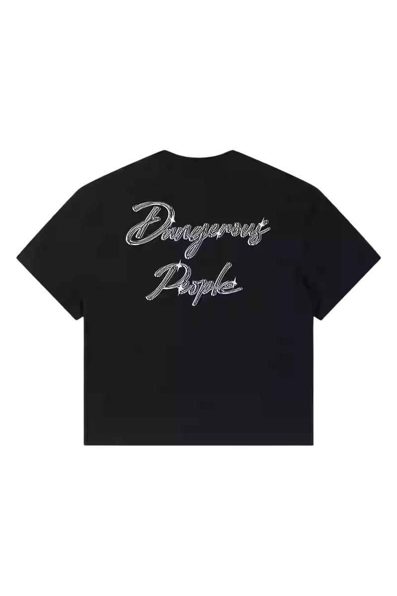 Dangerous People Metallic Pin Rose Tee