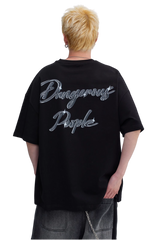 Dangerous People Metallic Pin Rose Tee