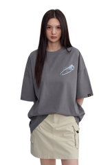 Dangerous People Metallic Pin Rose Tee