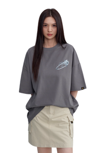 Dangerous People Metallic Pin Rose Tee