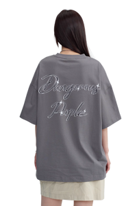 Dangerous People Metallic Pin Rose Tee