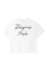 Dangerous People Metallic Pin Rose Tee