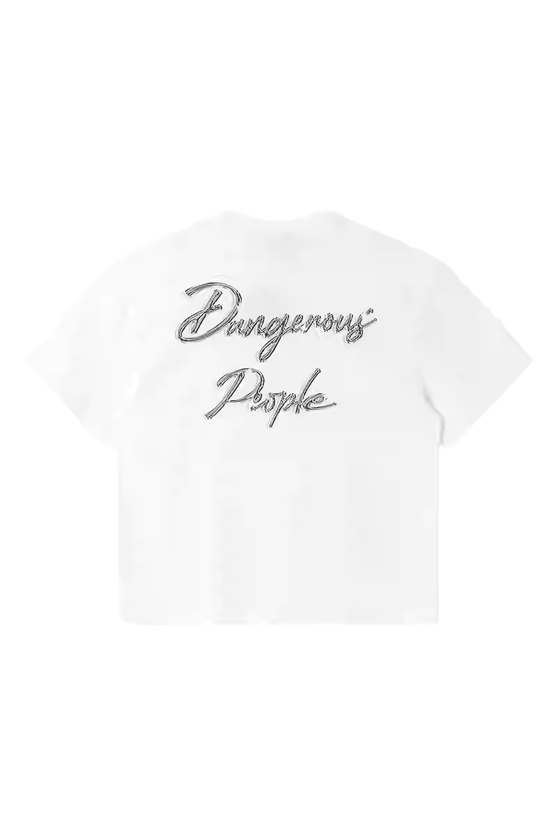 Dangerous People Metallic Pin Rose Tee