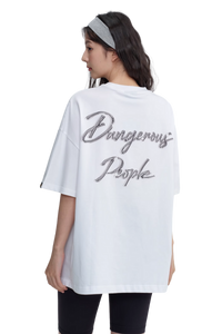 Dangerous People Metallic Pin Rose Tee
