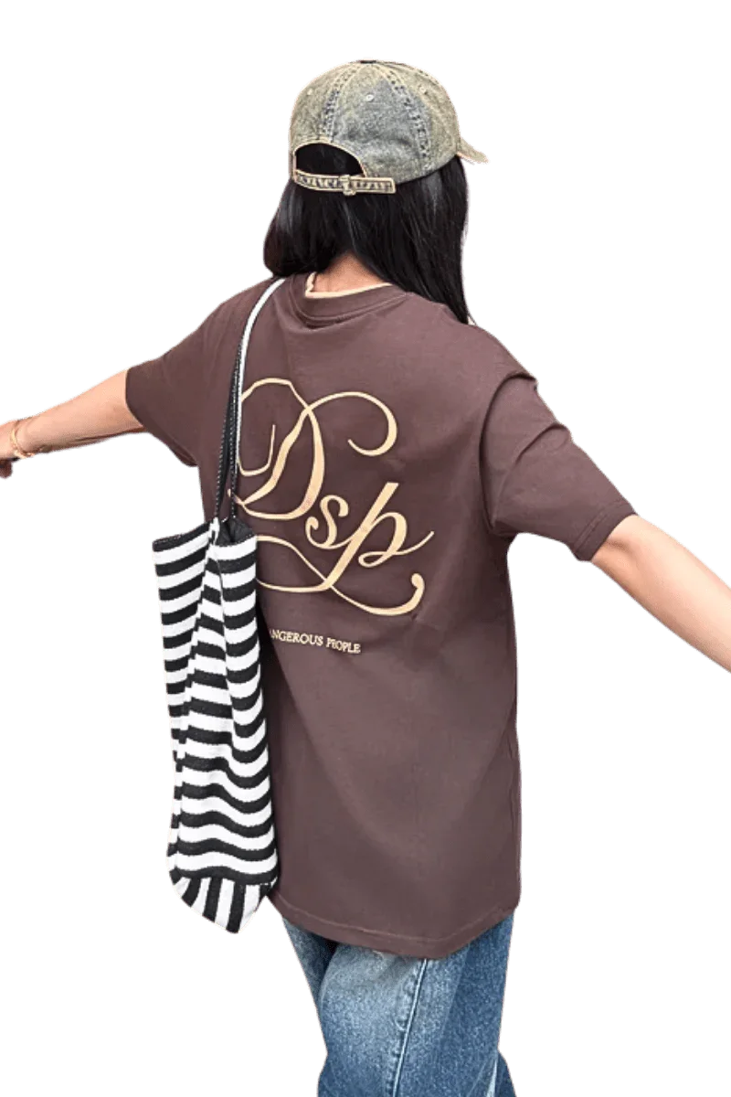 Dangerous People Mini Embossed Paper Bag Man Tee - ShaLaoBan