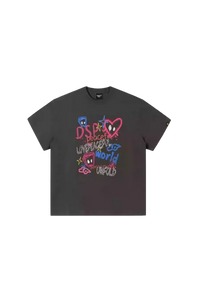 Dangerous People MultiColoured Front Graffiti Tee - ShaLaoBan