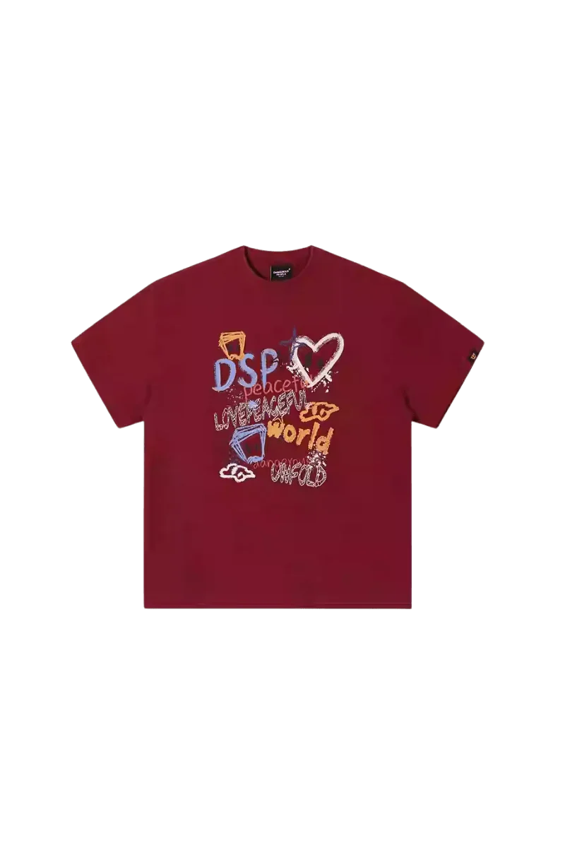 Dangerous People MultiColoured Front Graffiti Tee - ShaLaoBan