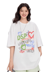 Dangerous People MultiColoured Front Graffiti Tee - ShaLaoBan