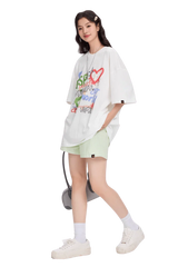 Dangerous People MultiColoured Front Graffiti Tee - ShaLaoBan