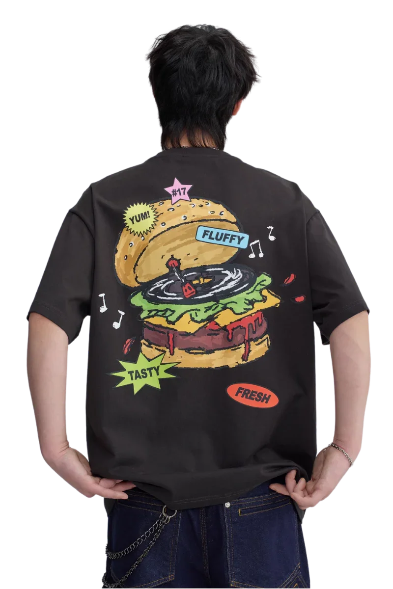 Dangerous People Music Box Hamburger Tee
