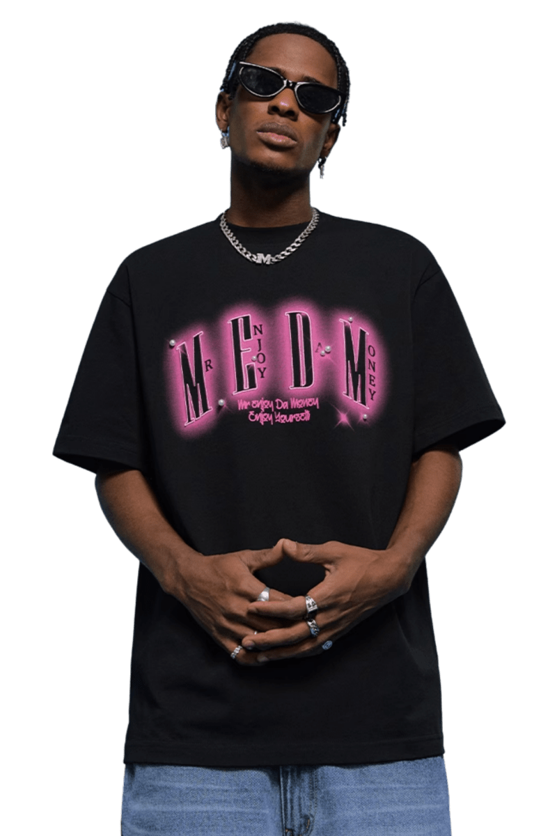 MEDM SS25 Neon Logo Pearl Tee