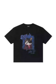 Dangerous People Oil Painting Cat Tee - ShaLaoBan
