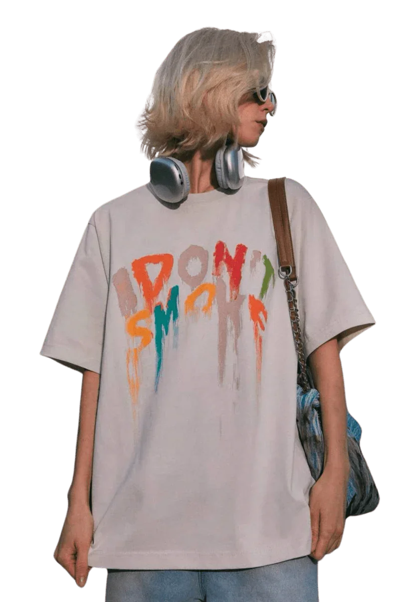 IDontSmoke Paint Graffiti Tee - ShaLaoBan