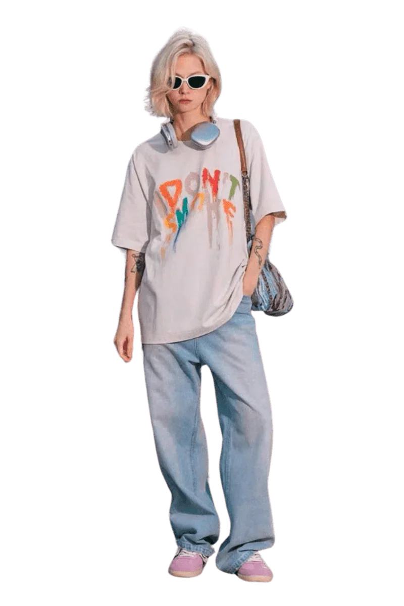 IDontSmoke Paint Graffiti Tee - ShaLaoBan