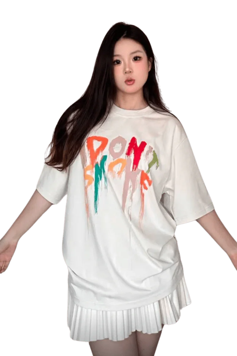 IDontSmoke Paint Graffiti Tee - ShaLaoBan