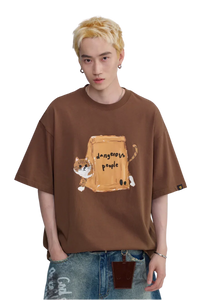 Dangerous People Paper Bag Cat Tee