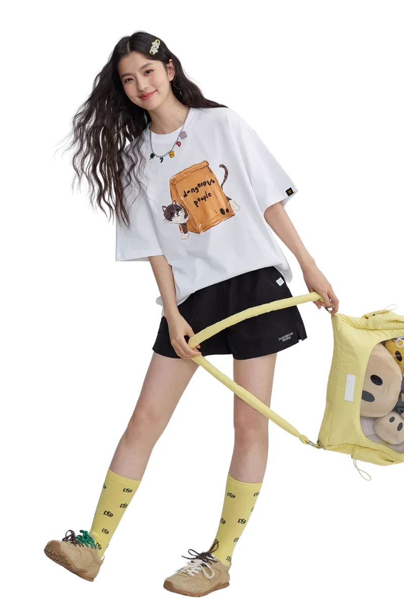 Dangerous People Paper Bag Cat Tee