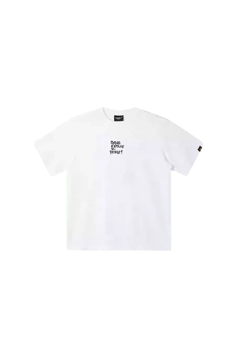 Dangerous People Paper Bag Man Crown Graffiti Tee - ShaLaoBan
