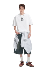 Dangerous People Paper Bag Man Crown Graffiti Tee - ShaLaoBan