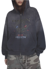 MasonPrince Paris Five Rings Zip-Up Jacket