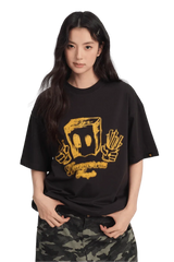 Dangerous People Pixelated Fast Food Bag Man Tee - ShaLaoBan