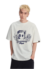 Dangerous People Pixelated Fast Food Bag Man Tee - ShaLaoBan