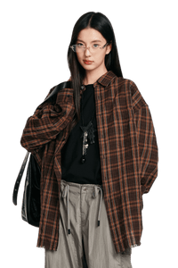 Dangerous People Plaid Long Sleeve Shirt - ShaLaoBan