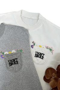 IDontSmoke Pocket Garden Embroidery
Tee
(Sorona Material) - ShaLaoBan