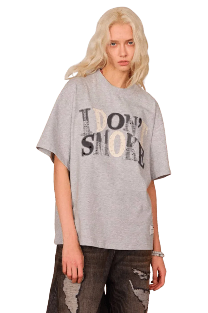 IDontSmoke Polka Dot Laced Tee
(Sorona Material) - ShaLaoBan