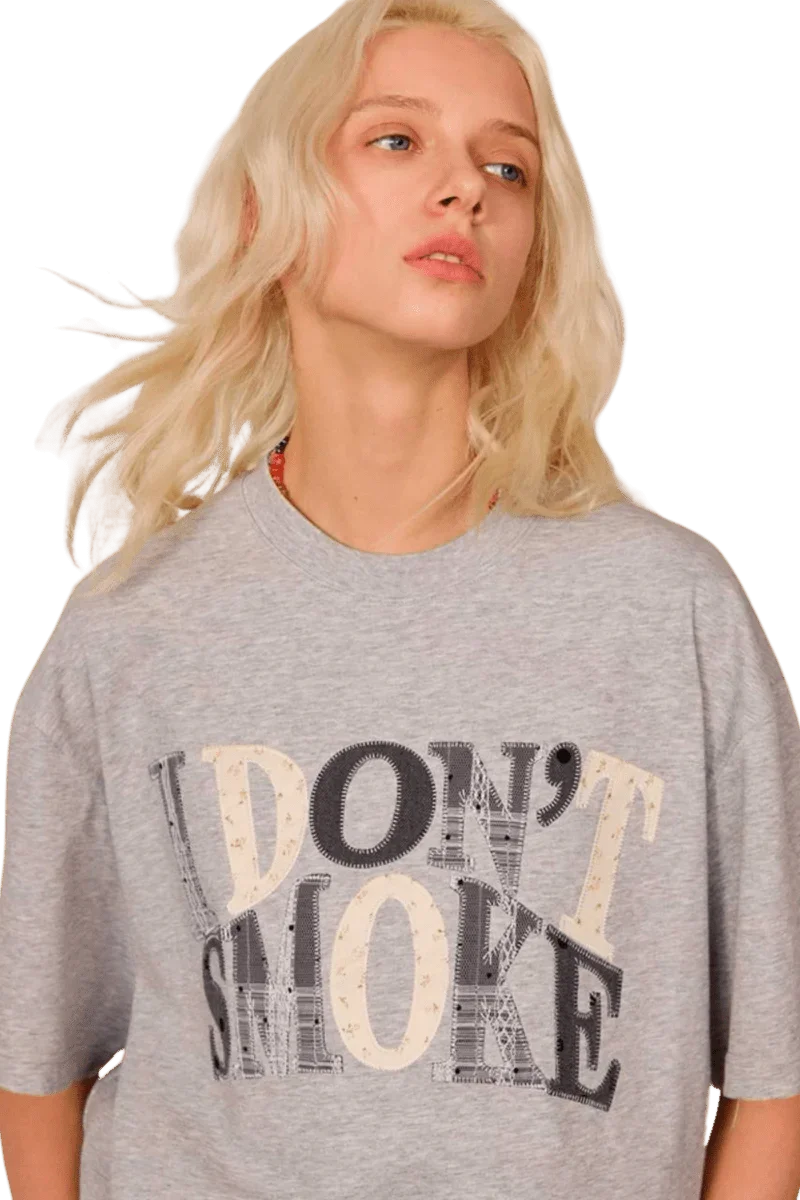 IDontSmoke Polka Dot Laced Tee
(Sorona Material) - ShaLaoBan