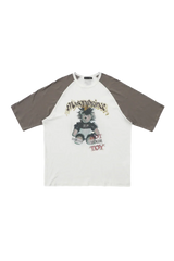 MasonPrince Punk Bear Raglan 3/4 Sleeve Tee