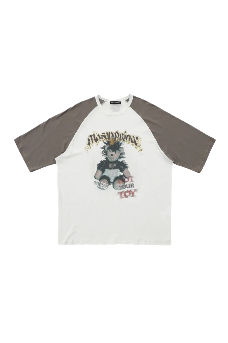 MasonPrince Punk Bear Raglan 3/4 Sleeve Tee
