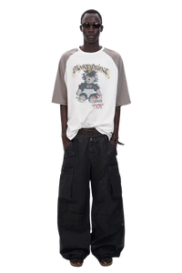 MasonPrince Punk Bear Raglan 3/4 Sleeve Tee