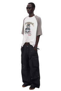 MasonPrince Punk Bear Raglan 3/4 Sleeve Tee