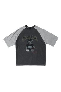 MasonPrince Punk Bear Raglan 3/4 Sleeve Tee