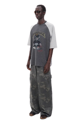 MasonPrince Punk Bear Raglan 3/4 Sleeve Tee
