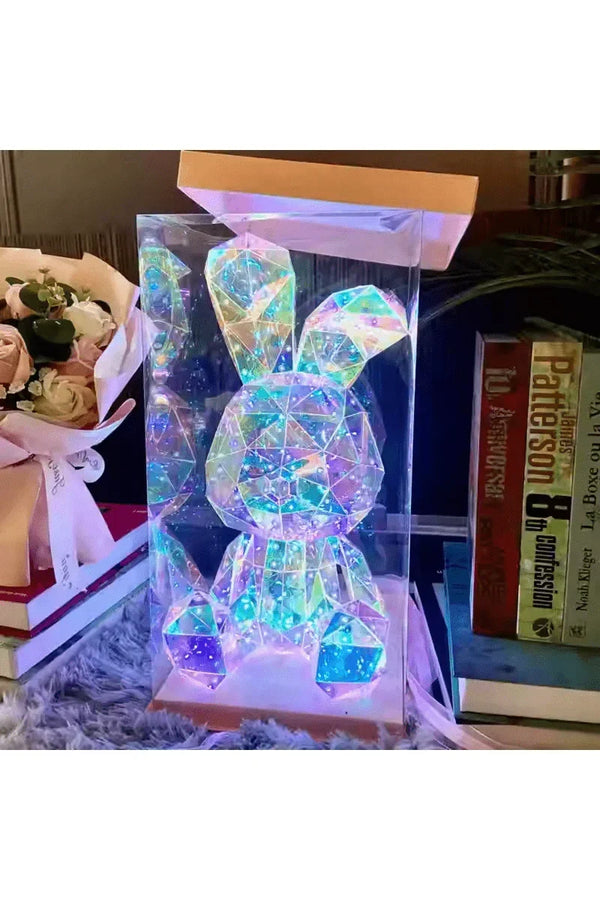Led Icon Rabbit Rabbit Holographic Rainbow LED Light Decoration Light - | ShaLaoBan